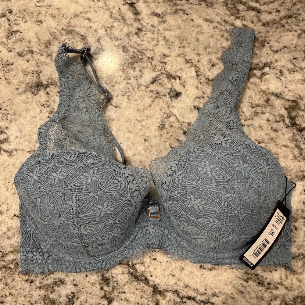 Mystique Plunge Bra - 32E - Sea Salt